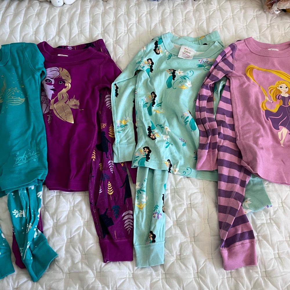 Set of 4 Hanna Anderson Princess PJ’s